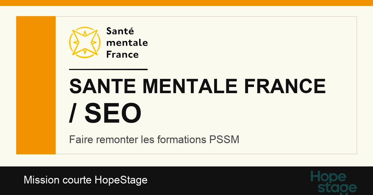 Badge Sante mentale France SEO